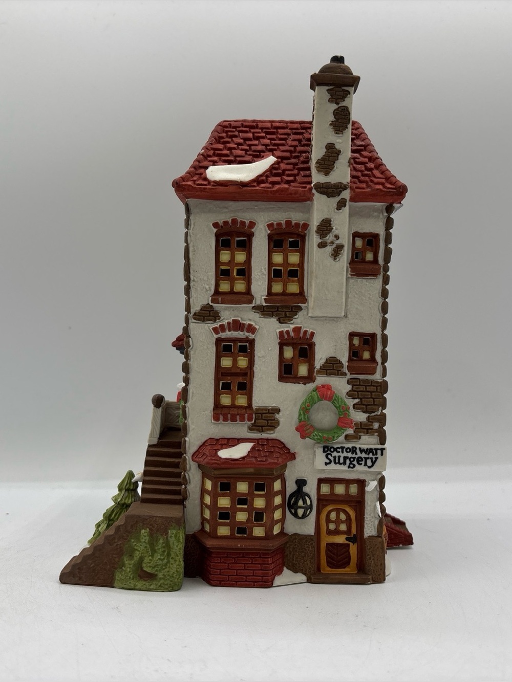 Department 56 1990 Vintage Dickens Village Series C H Watt Physician 5568-9 EUC